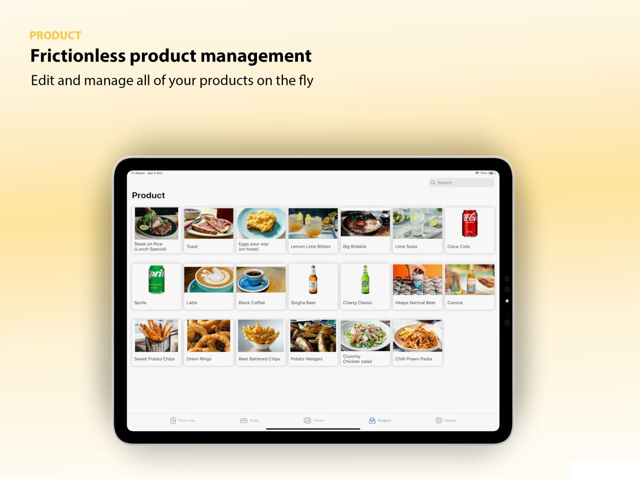 Product management on iPad